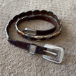 Ladies Justin Western Leather Belt- 36”